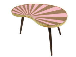 Lille Side Table, Pink/Taupe