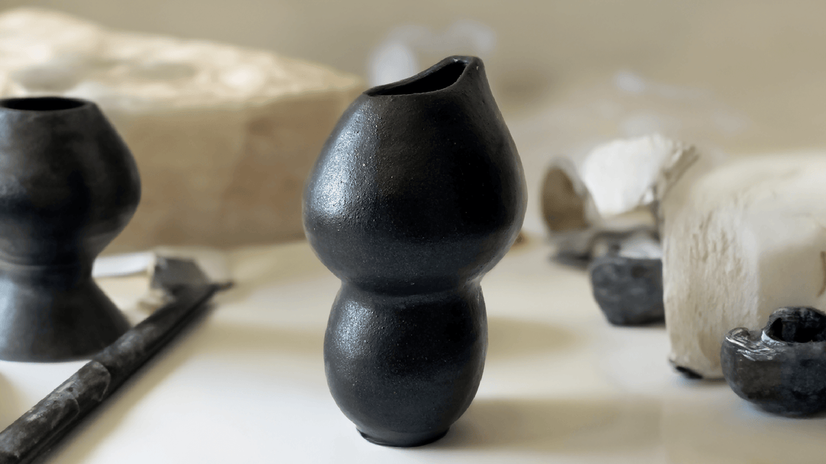 Håndlavet keramik vase