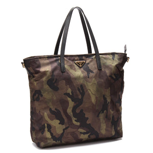 Prada tessuto camouflage mulepose