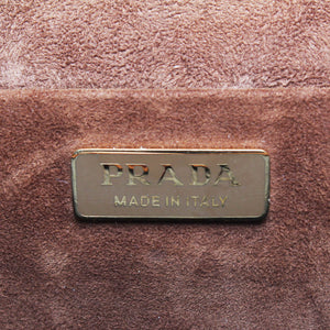 Prada velluto ricamo cahier taske - SPLISH