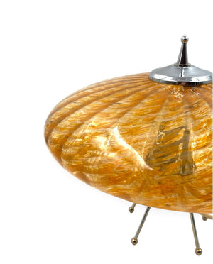 Murano orange UFO bordlampe