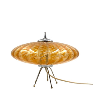 Murano orange UFO bordlampe