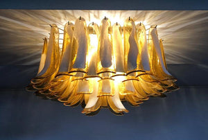 Murano Loftslampe - 64 Kronblade - Karamel - SPLISH