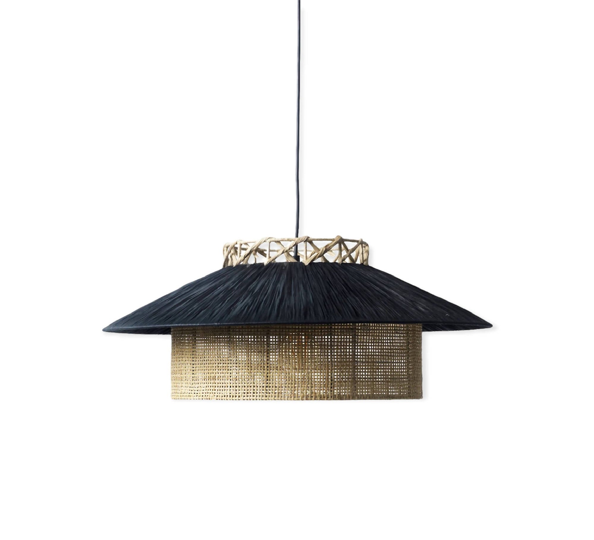 Jore Copenhagen|Kyoto Pendant, Black & nature, loftlampe - SPLISH