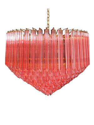 Murano Lysekrone - Spids - 265 prismer - Rosa - SPLISH