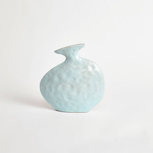 Flad vase - Baby blue