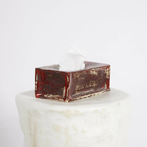 Ceramic napkin box - Red