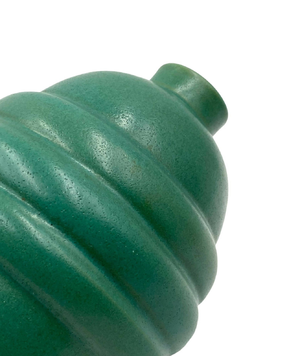 Art Déco Turkis fajancevase, Frankrig 1940&#39;erne