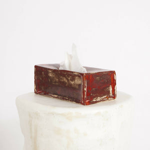 Ceramic napkin box - Red