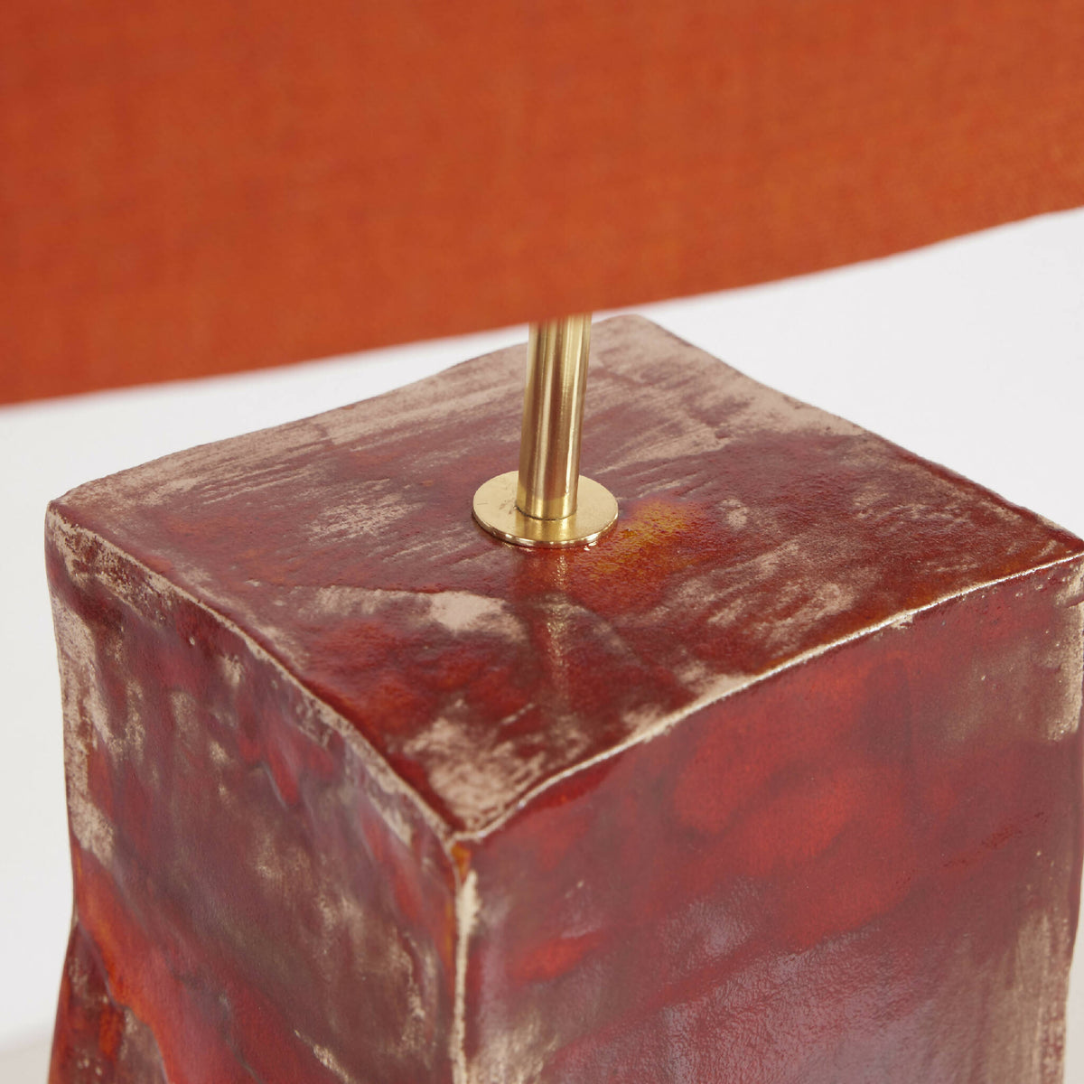 Rektangulær keramisk lampe