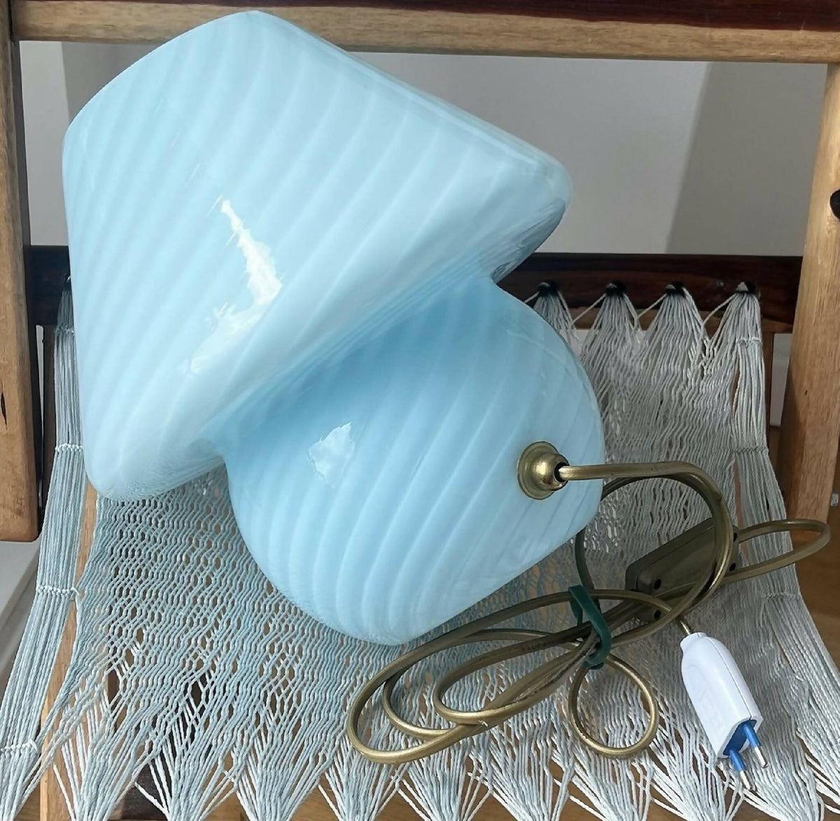Blå Murano – Mushroom lampe - SPLISH