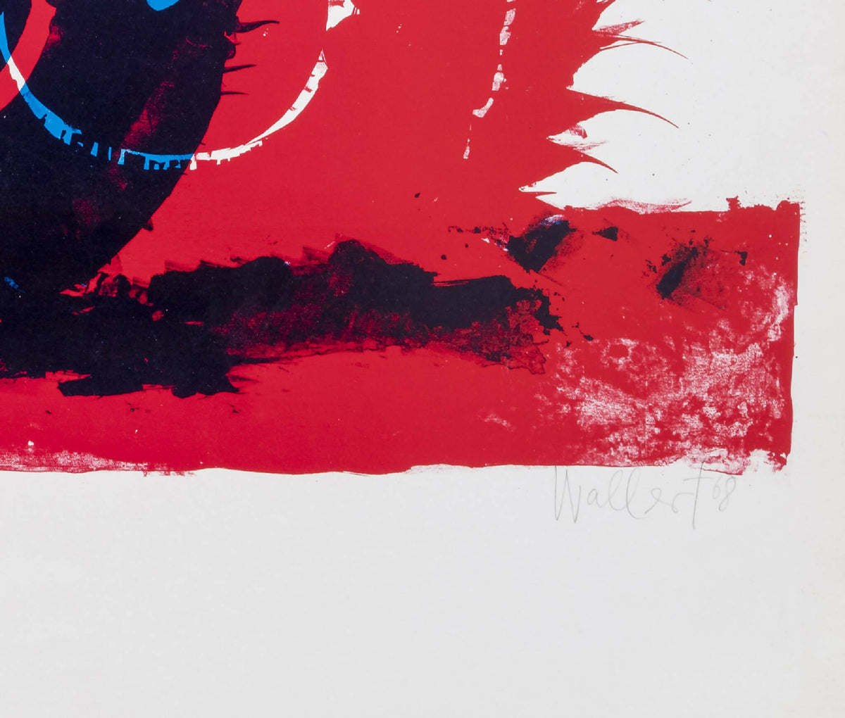 Uden titel – Et litografi af Dieter Wallert