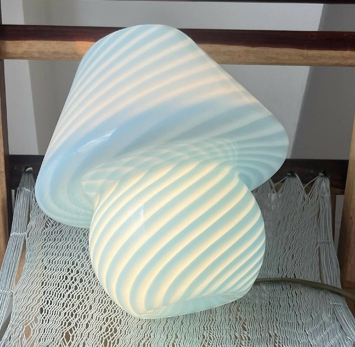 Blå Murano – Mushroom lampe - SPLISH