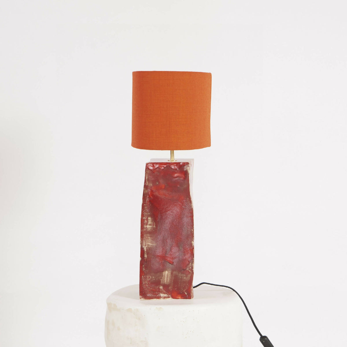 Rektangulær keramisk lampe