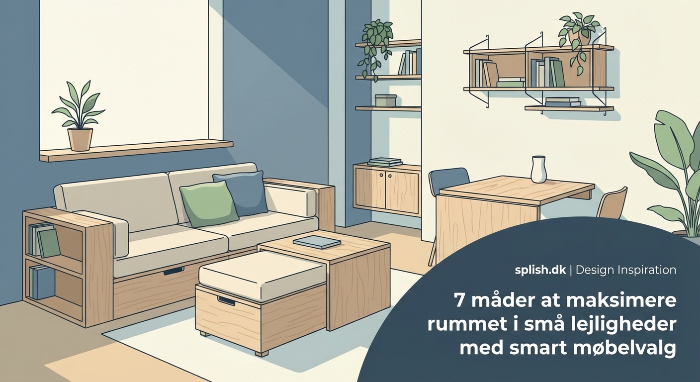 7 måder at maksimere rummet i små lejligheder med smart møbelvalg — 1