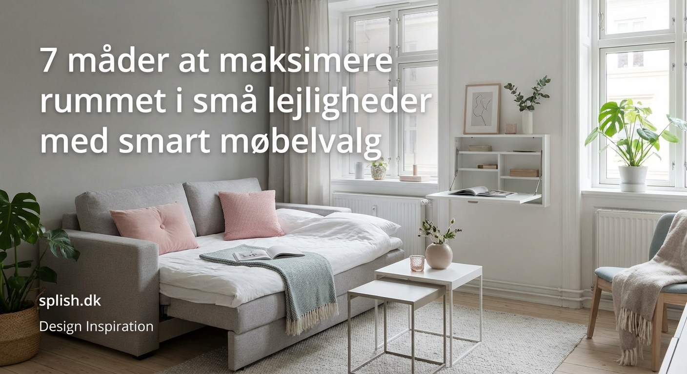7 måder at maksimere rummet i små lejligheder med smart møbelvalg — 2