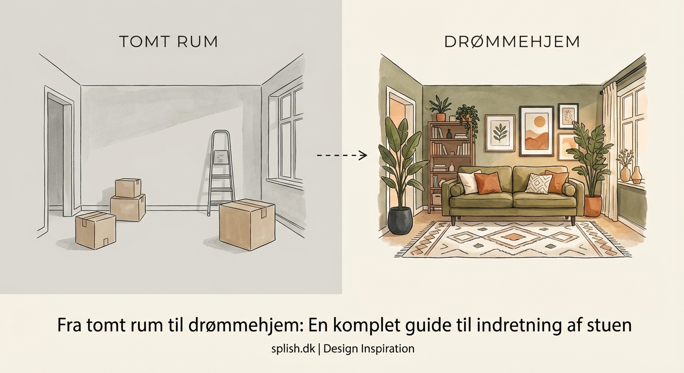 Fra tomt rum til drømmehjem: En komplet guide til indretning af stuen — 1