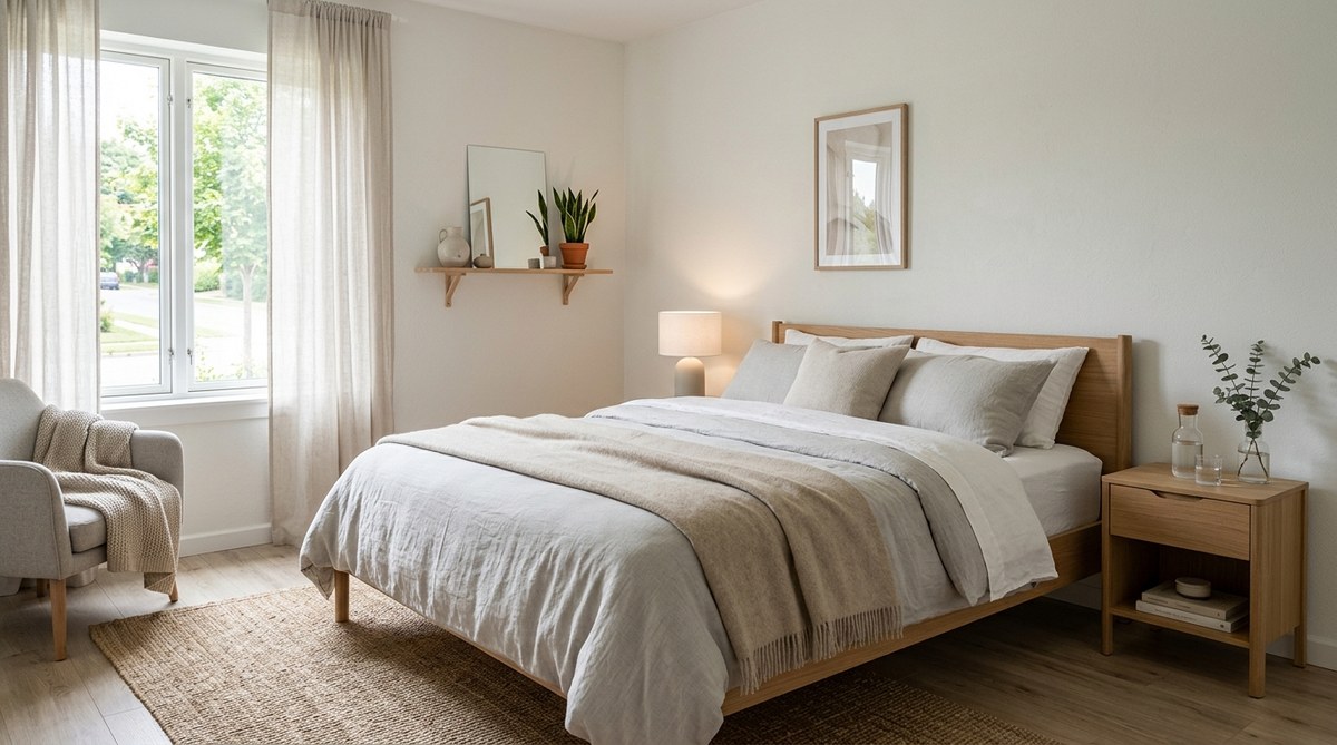 5 enkle trin til at indrette et nordisk soveværelse der fremmer bedre søvn