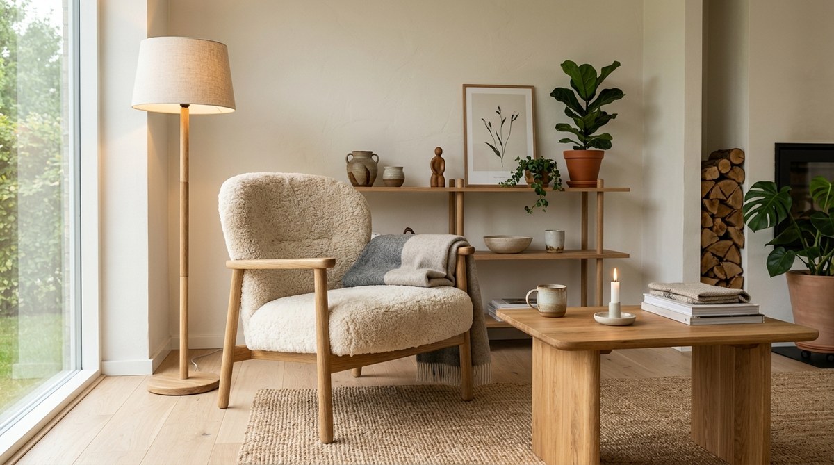 Hvordan bruger danske designere naturlige materialer til at skabe varme i hjemmet?