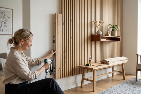 Sådan laver du dine egne skandinaviske minimalistiske vægpaneler med genbrugsmaterialer