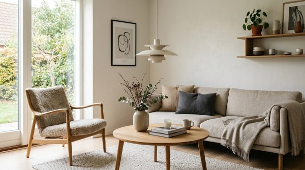 Sådan skaber du en minimalistisk og varm stue med dansk design