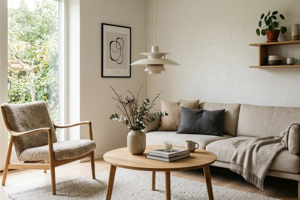 Sådan skaber du en minimalistisk og varm stue med dansk design