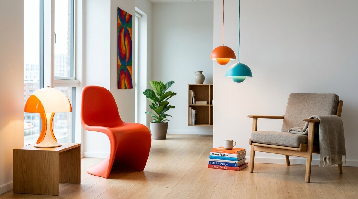 Hvordan Verner Pantons farver og former udfordrede det traditionelle danske design