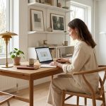 Skab en rolig arbejdszone i stuen med ikoniske danske møbler